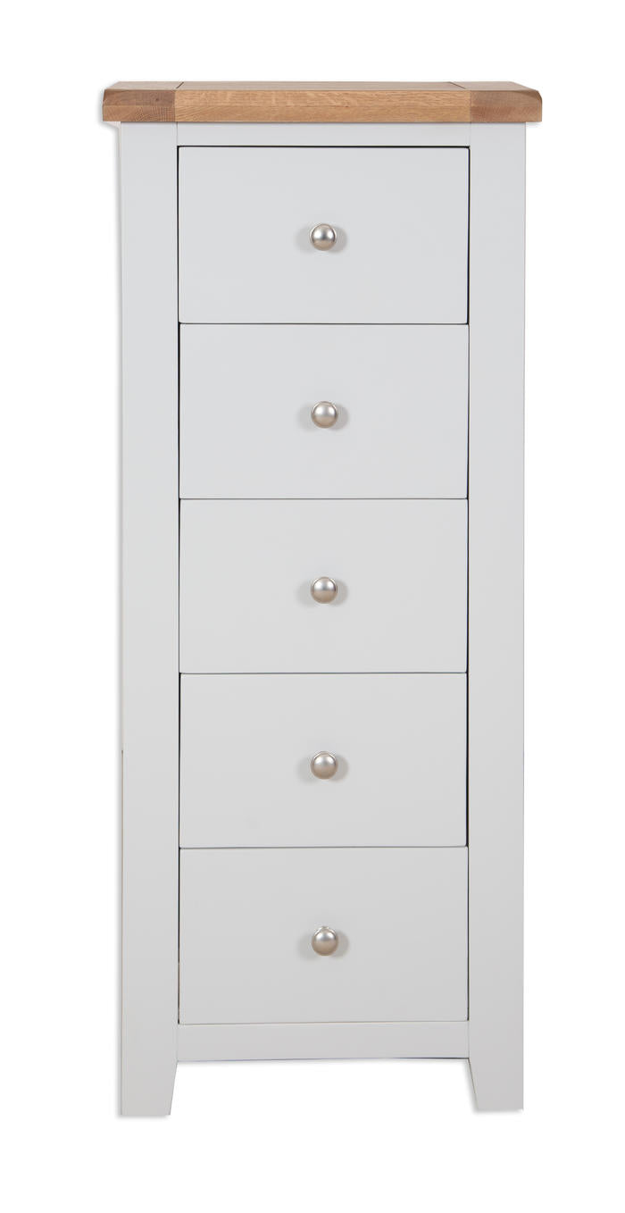 Melbourne Painted 5 Drawer Tall Chest | A Touch of Furniture