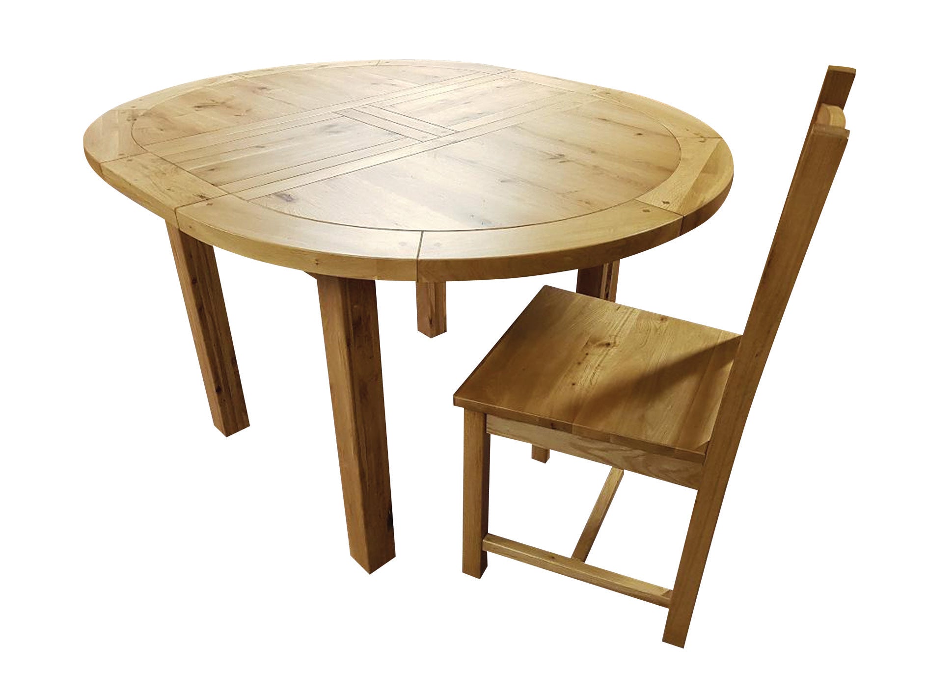 Wessex Oak Round Extending Table | A Touch of Furniture Oxfordshire