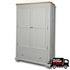 Oxford Painted 2 Door 1 Drawer Single Wardrobe
