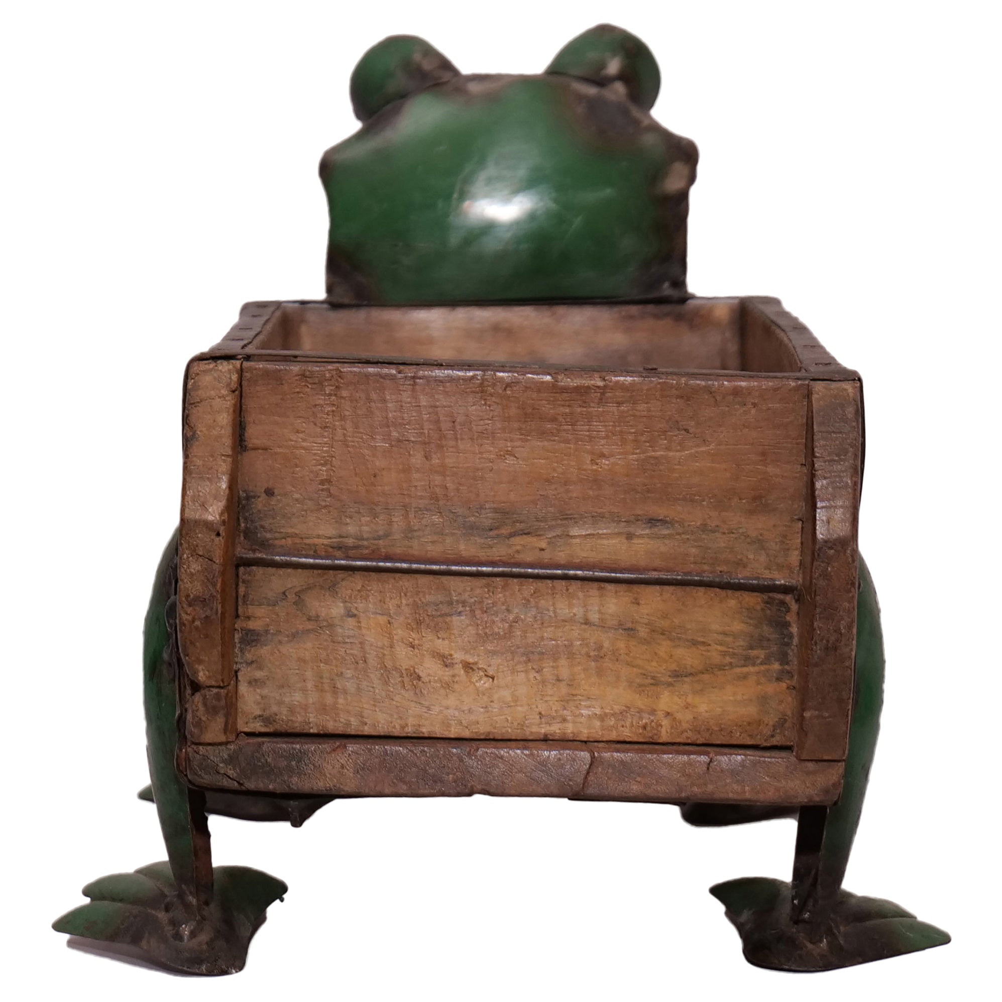 Rustic Vintage Frog Brick Mould Planter / Storage Box