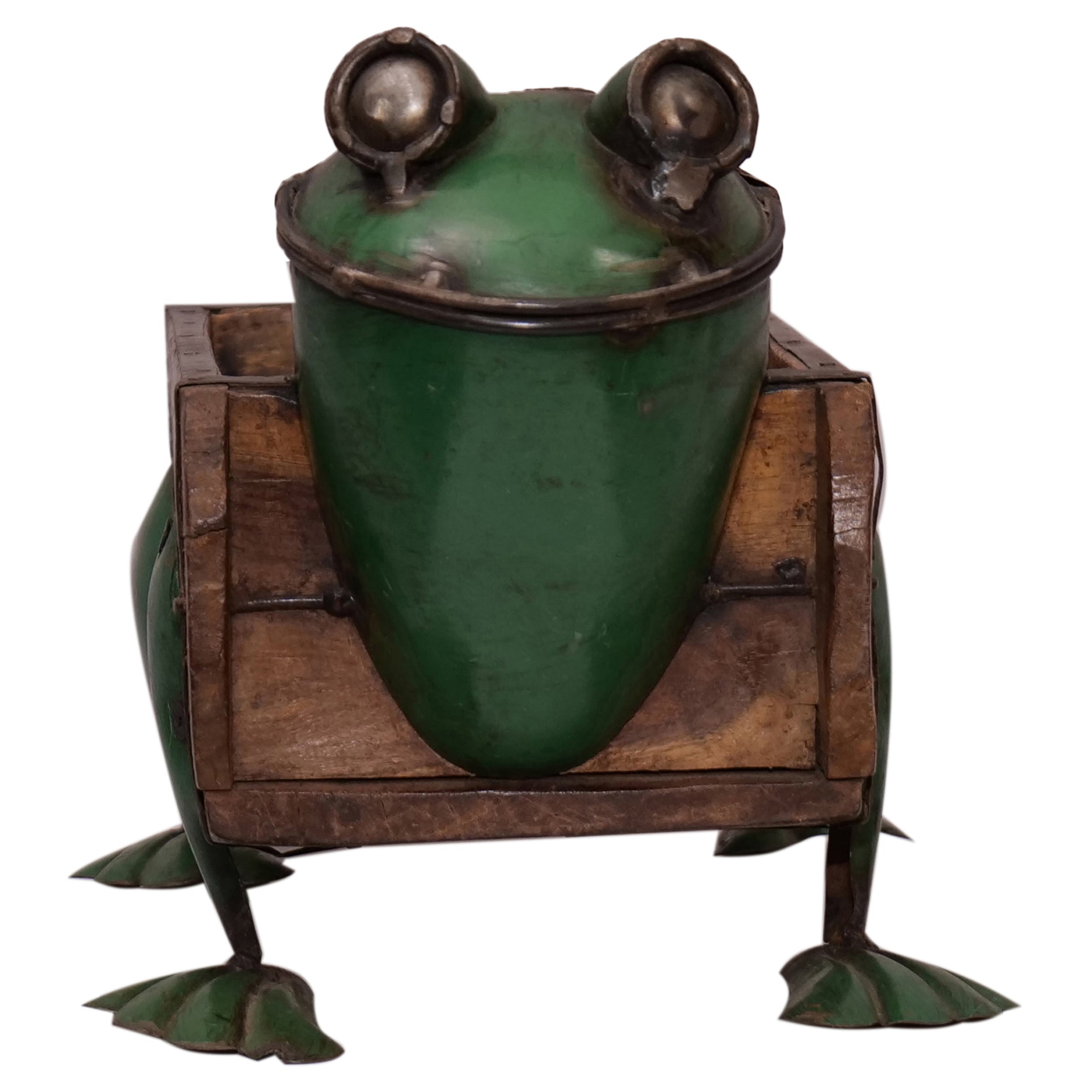 Rustic Vintage Frog Brick Mould Planter / Storage Box