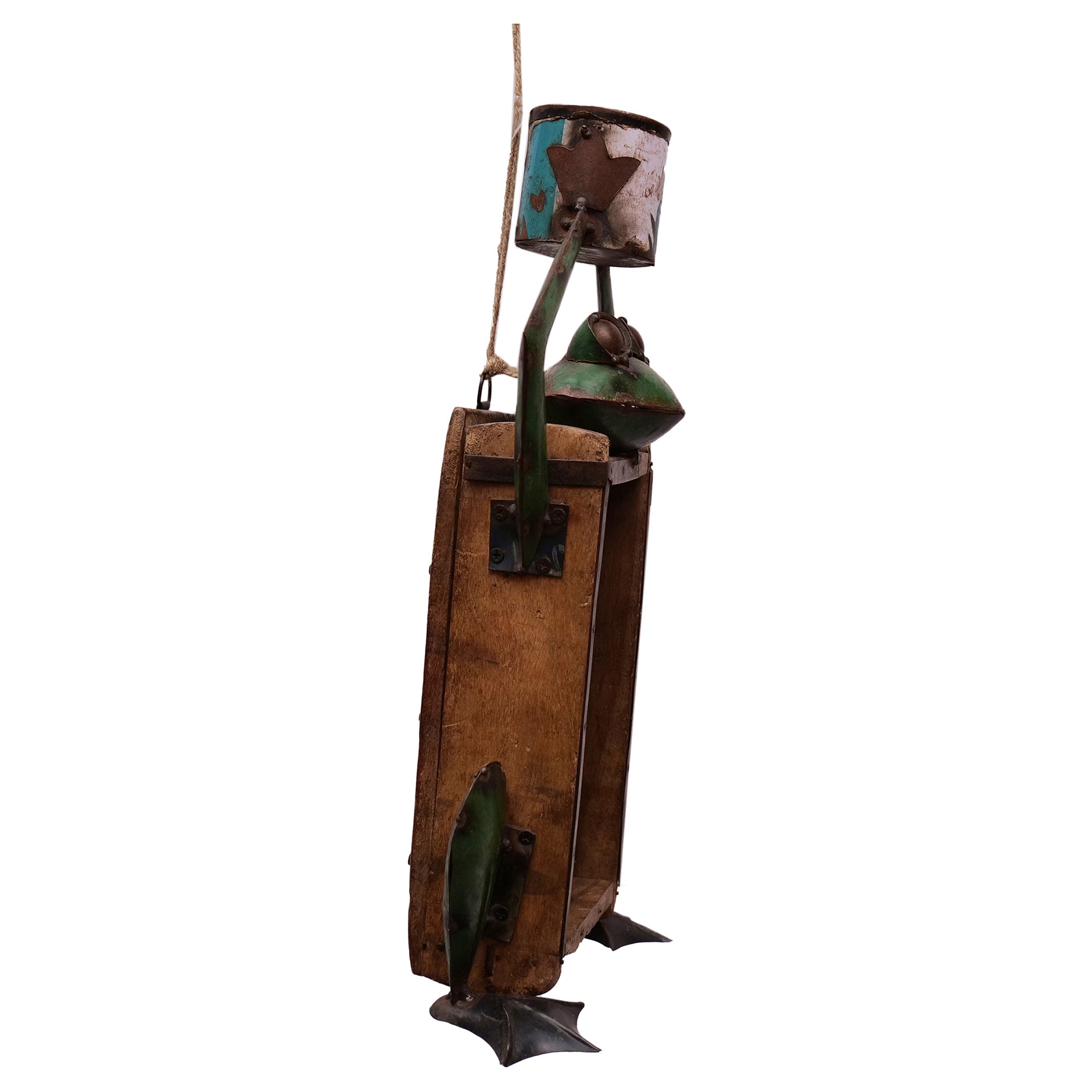 Rustic Vintage Hanging Frog Brick Mould Planter / Storage Box