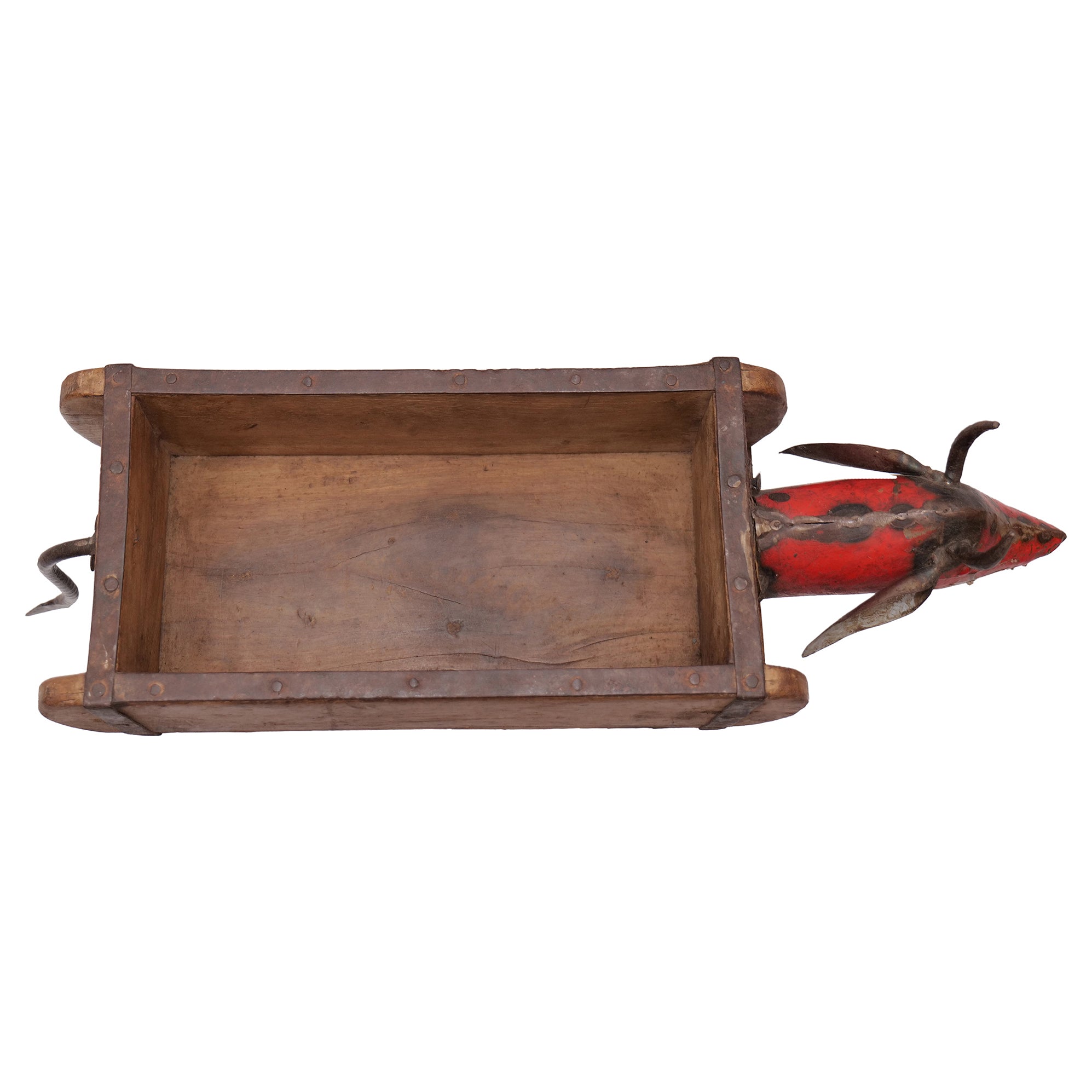 Rustic Vintage Cow Brick Mould Planter / Storage Box