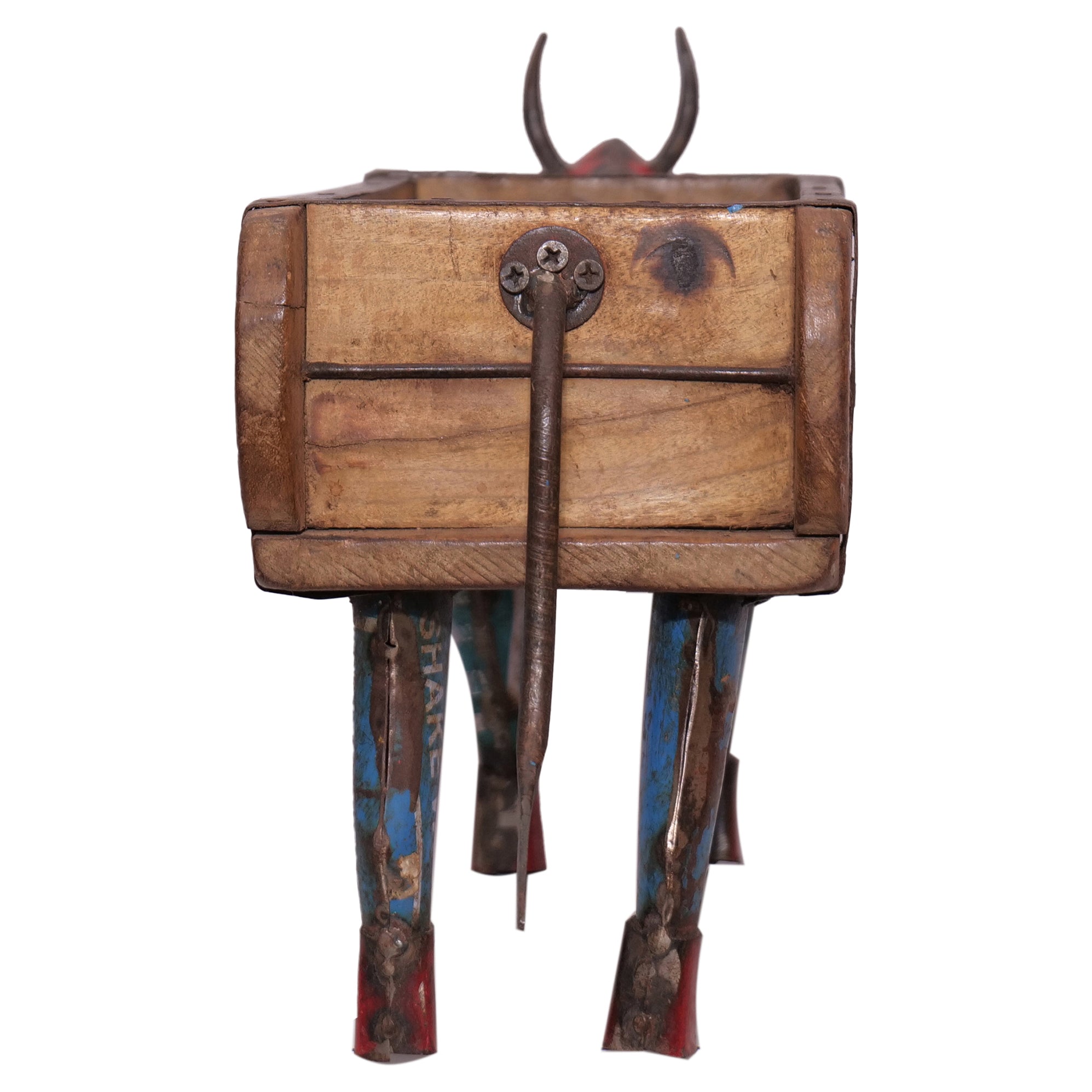 Rustic Vintage Cow Brick Mould Planter / Storage Box