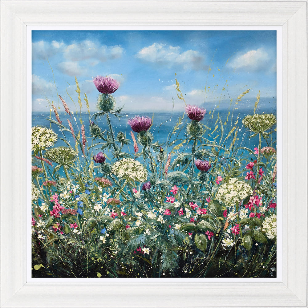 A Distant Gull - Framed Print 69 x 69 cm