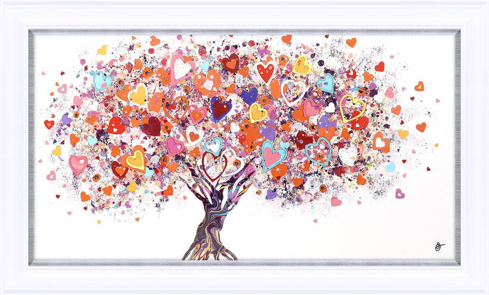 Tree of Hearts - Framed Print 126 x 76 cm