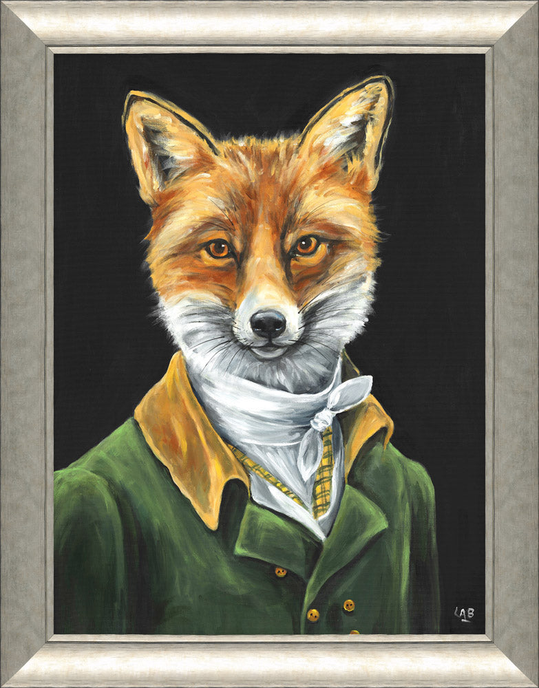 Dapper Fox - Framed Print 72 x 92 cm