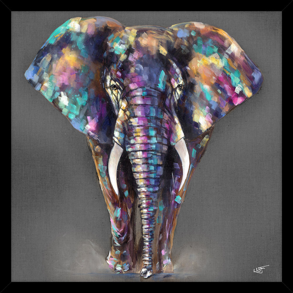 Hugh - Framed Print 74.5 x 74.5 cm