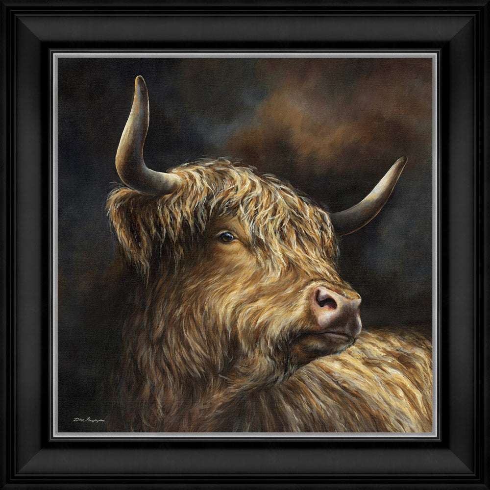 Strong Will - Framed, Hand Finished Print 86 x 86 cm