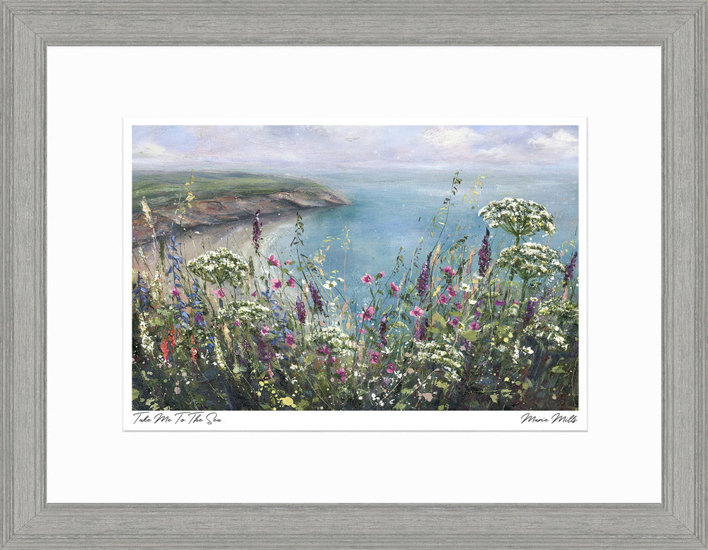Take me to the Sea - Framed Print 45 x 35 cm
