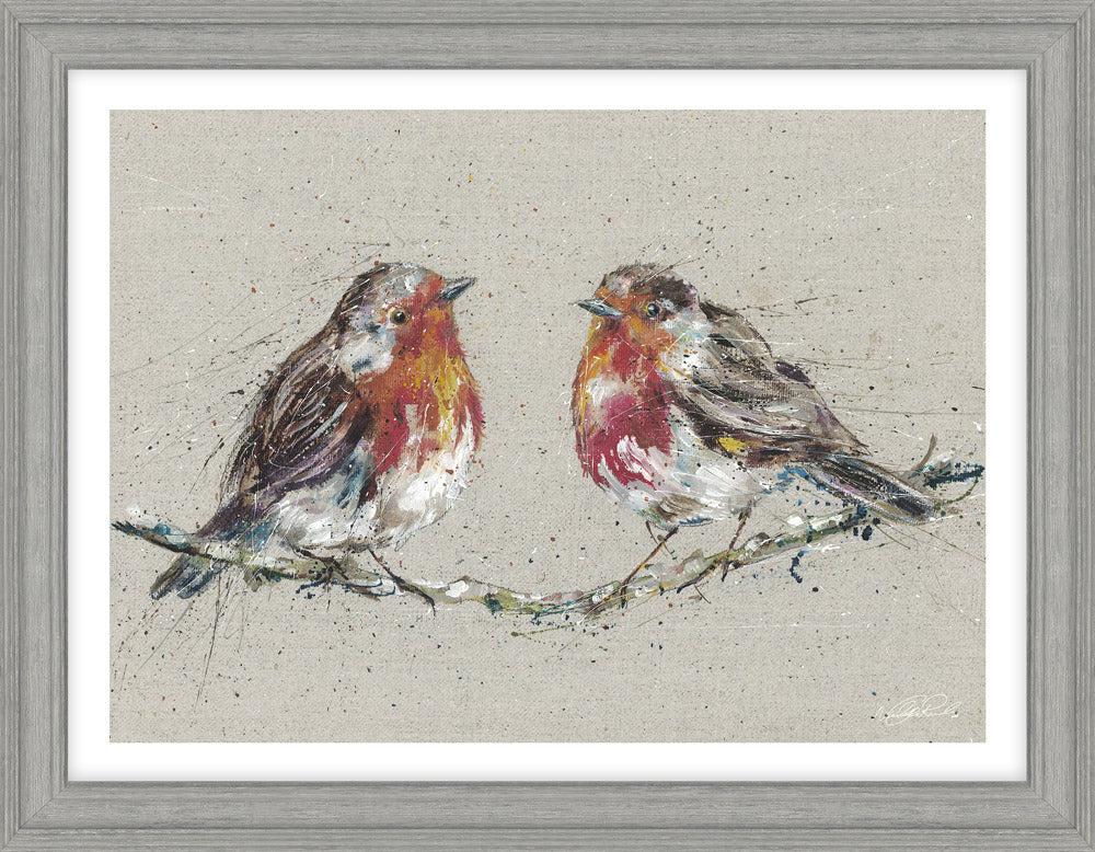 Morning Gossip - Framed Print 45 x 35 cm