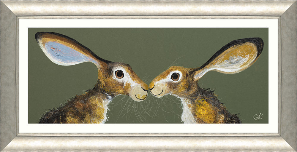 Sweet Kiss - Framed Print 111 x 56 cm