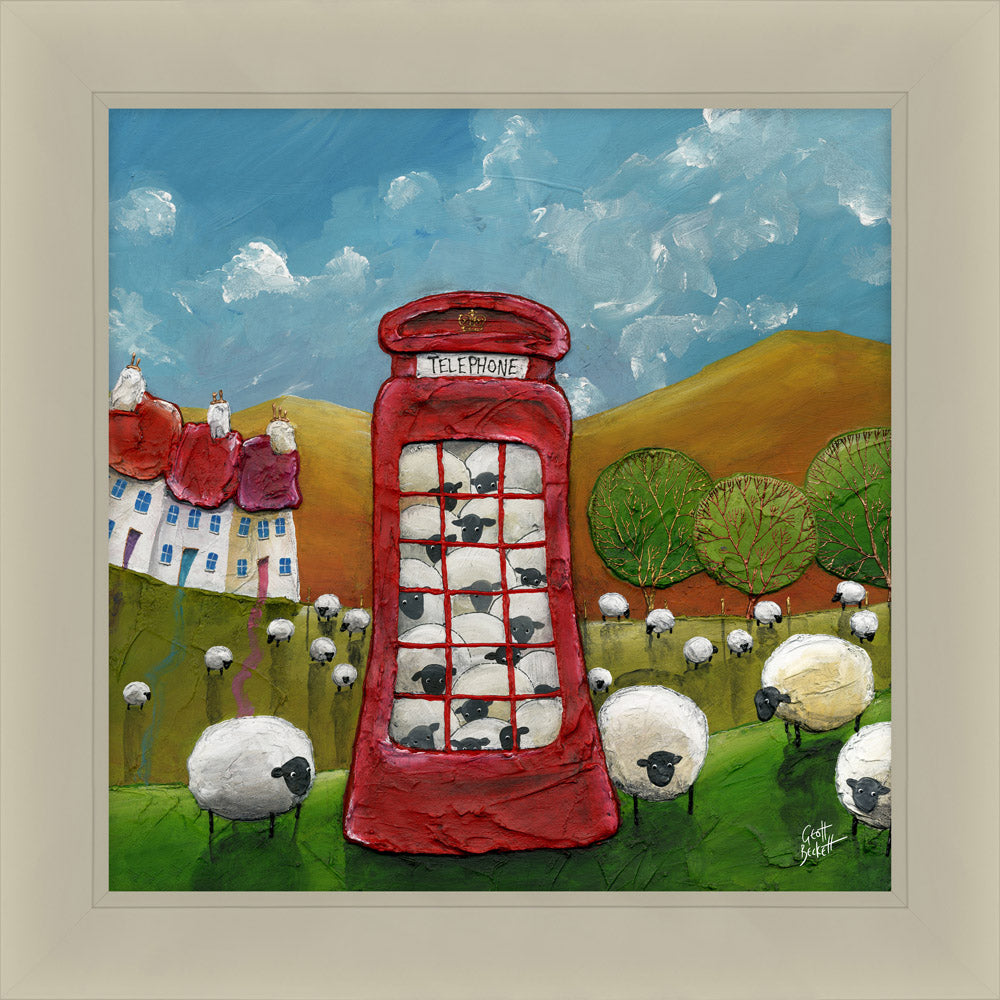 Packed In - Framed Print 63 x 63 cm