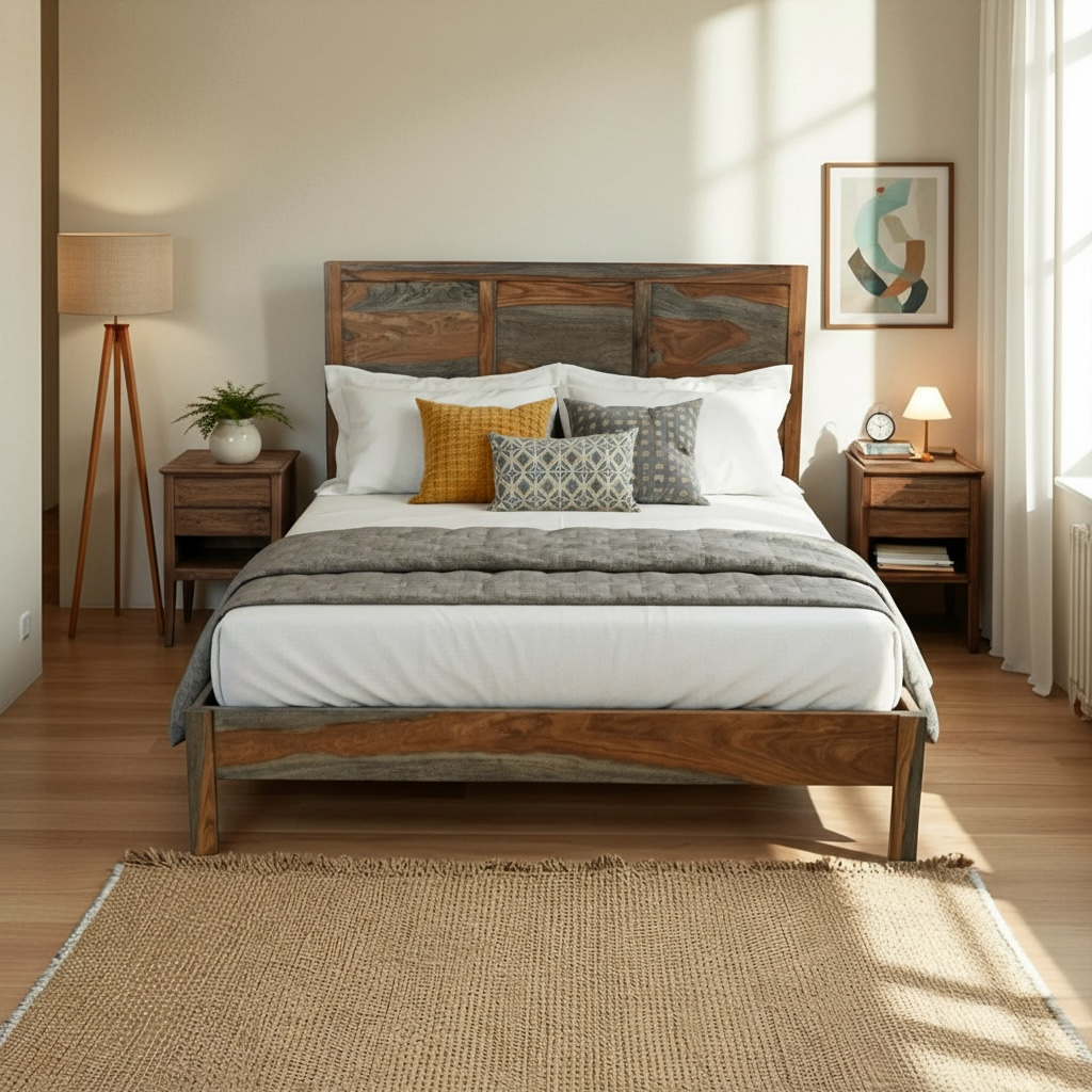 Goa Sheesham 5ft Kingsize Bed