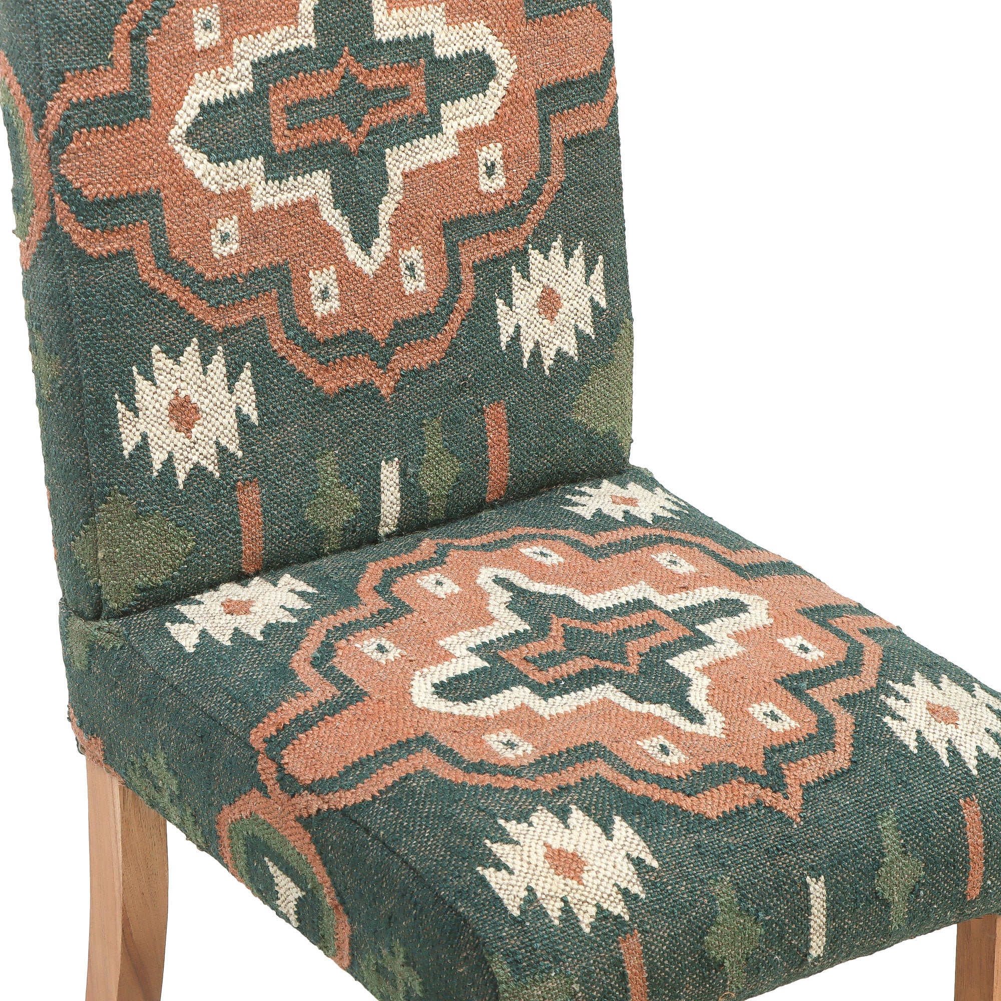 Green Kilim Dining Chair