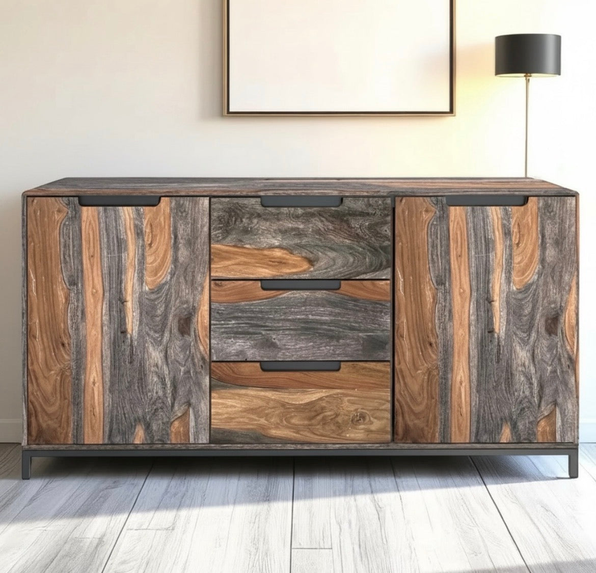 Goa Sheesham 2 Door and 3 Drawer Sideboard