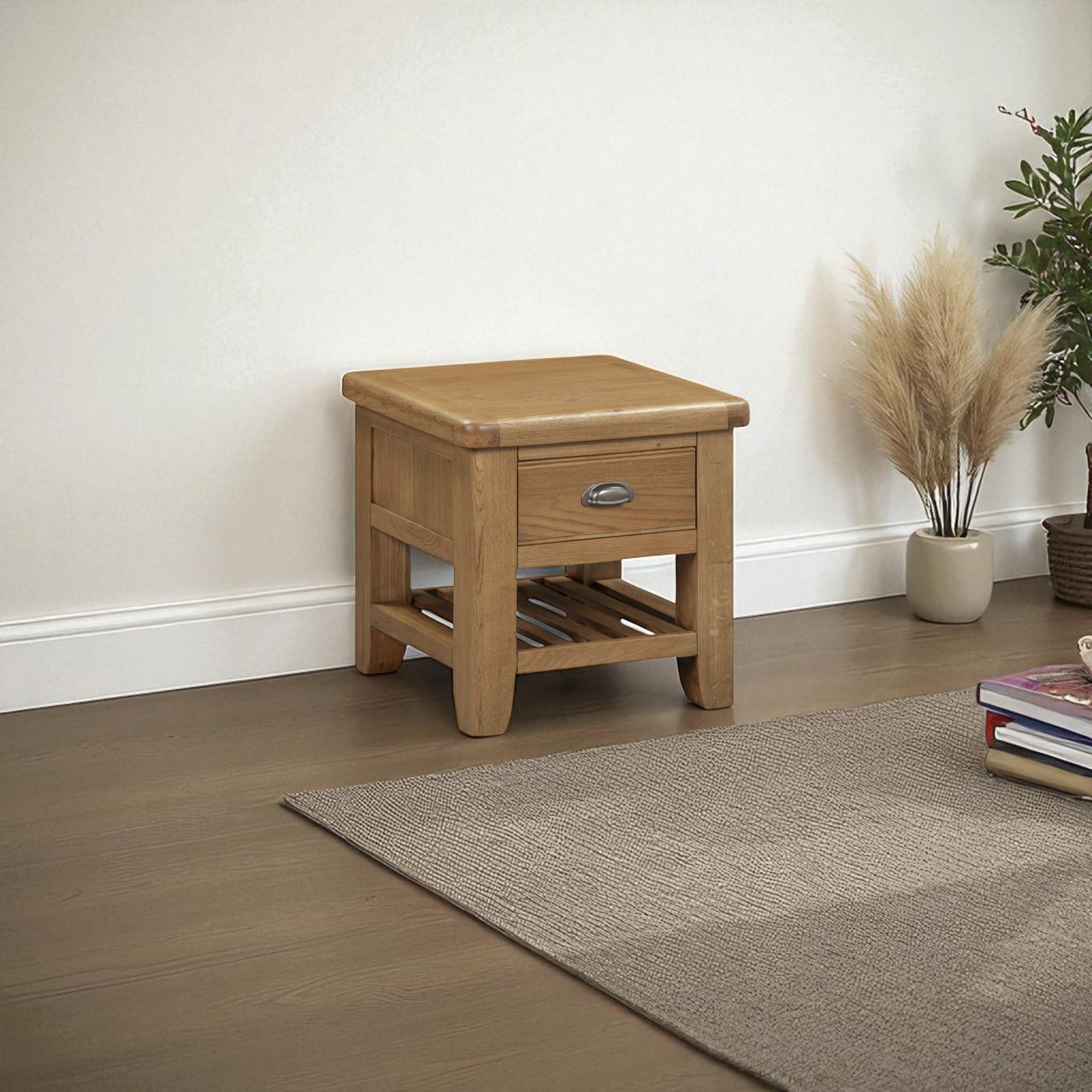 Hopwood Oak Lamp Table