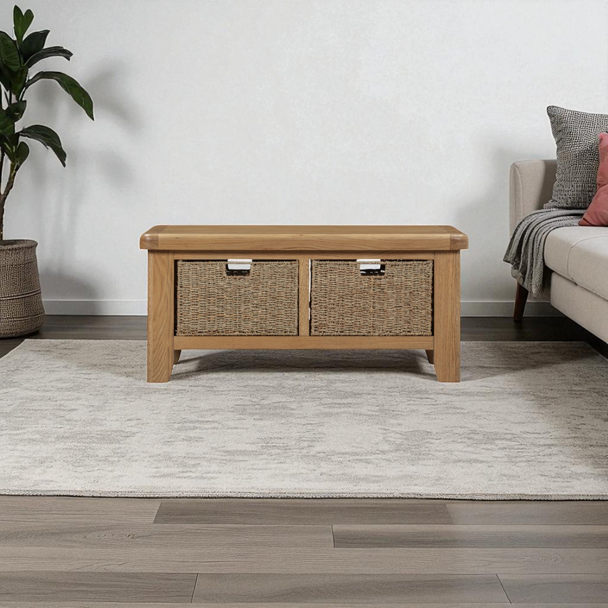 Hopwood Oak Coffee Table with Storage