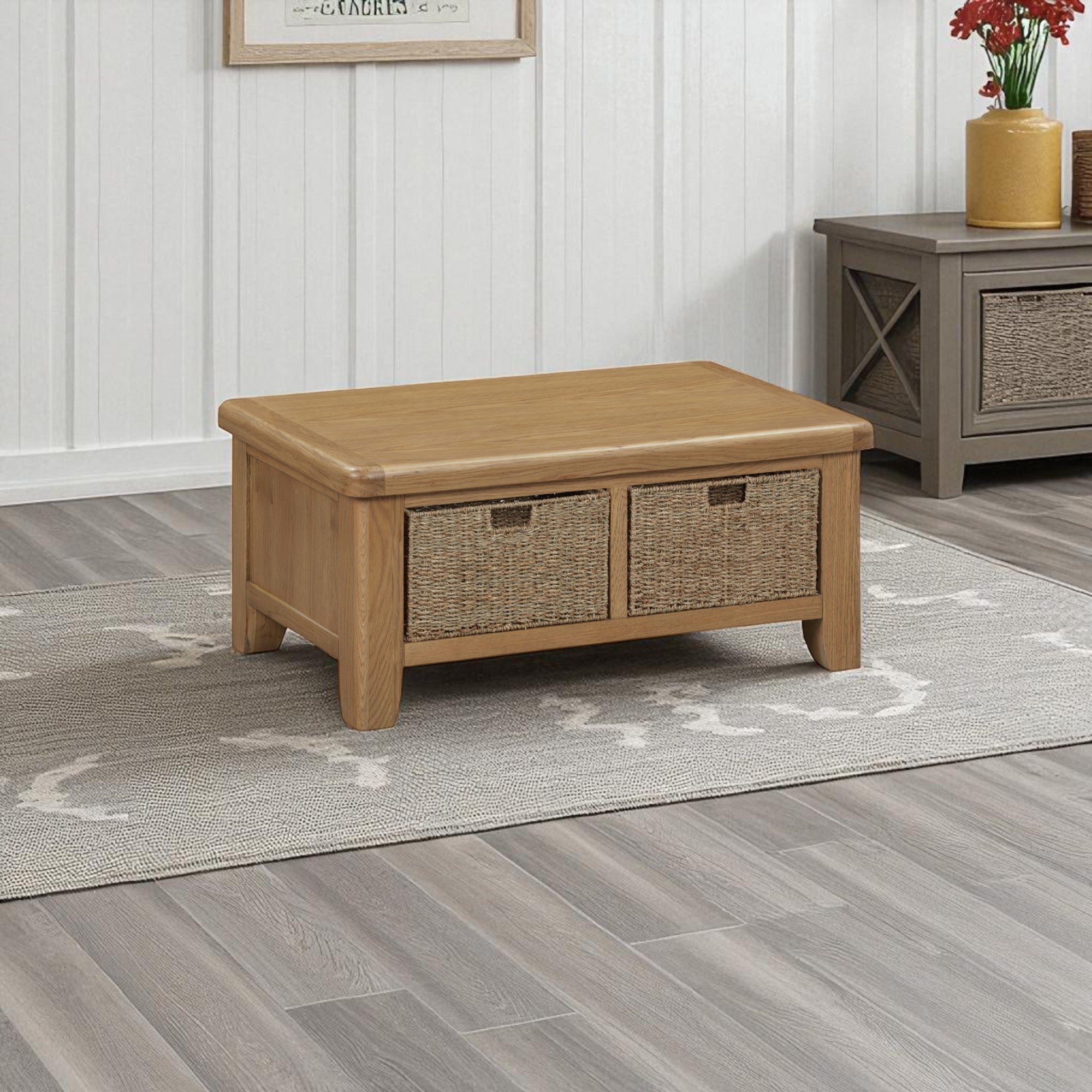 Hopwood Oak Coffee Table with Storage