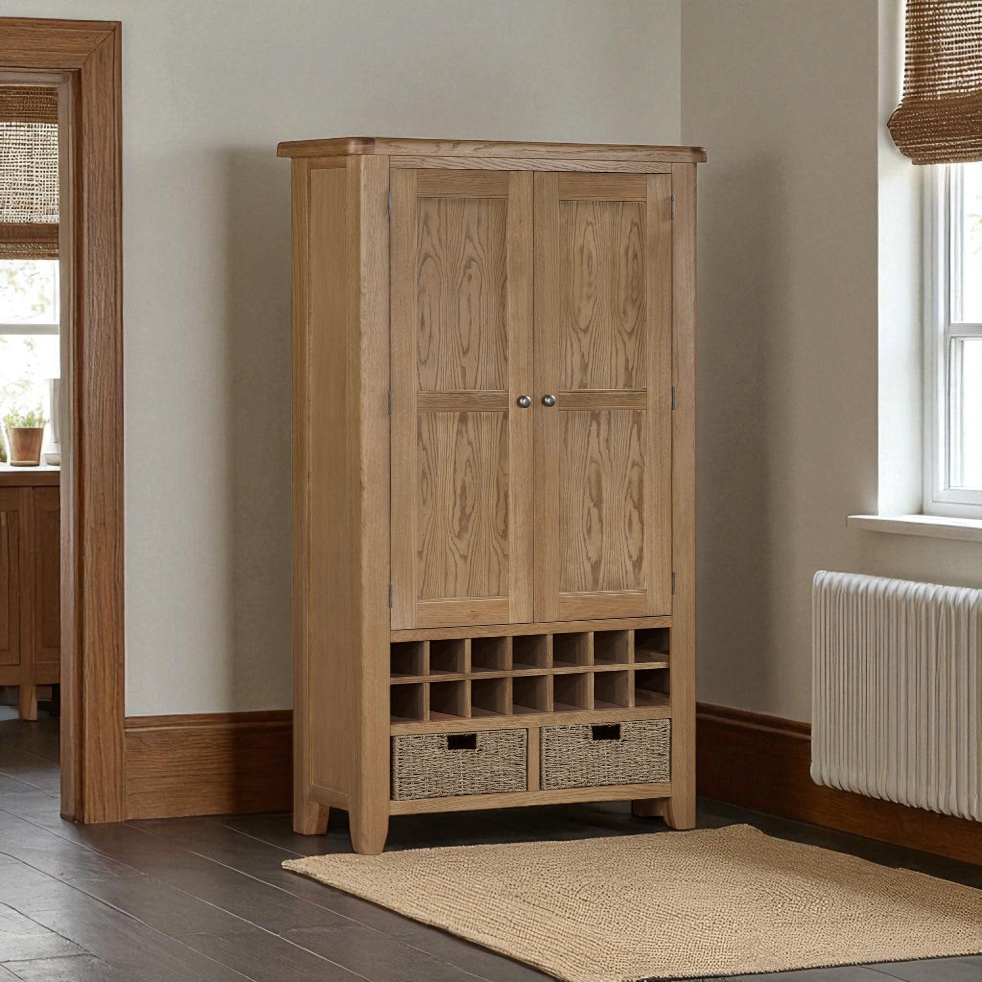 Hopwood Oak Large Larder Cupboard