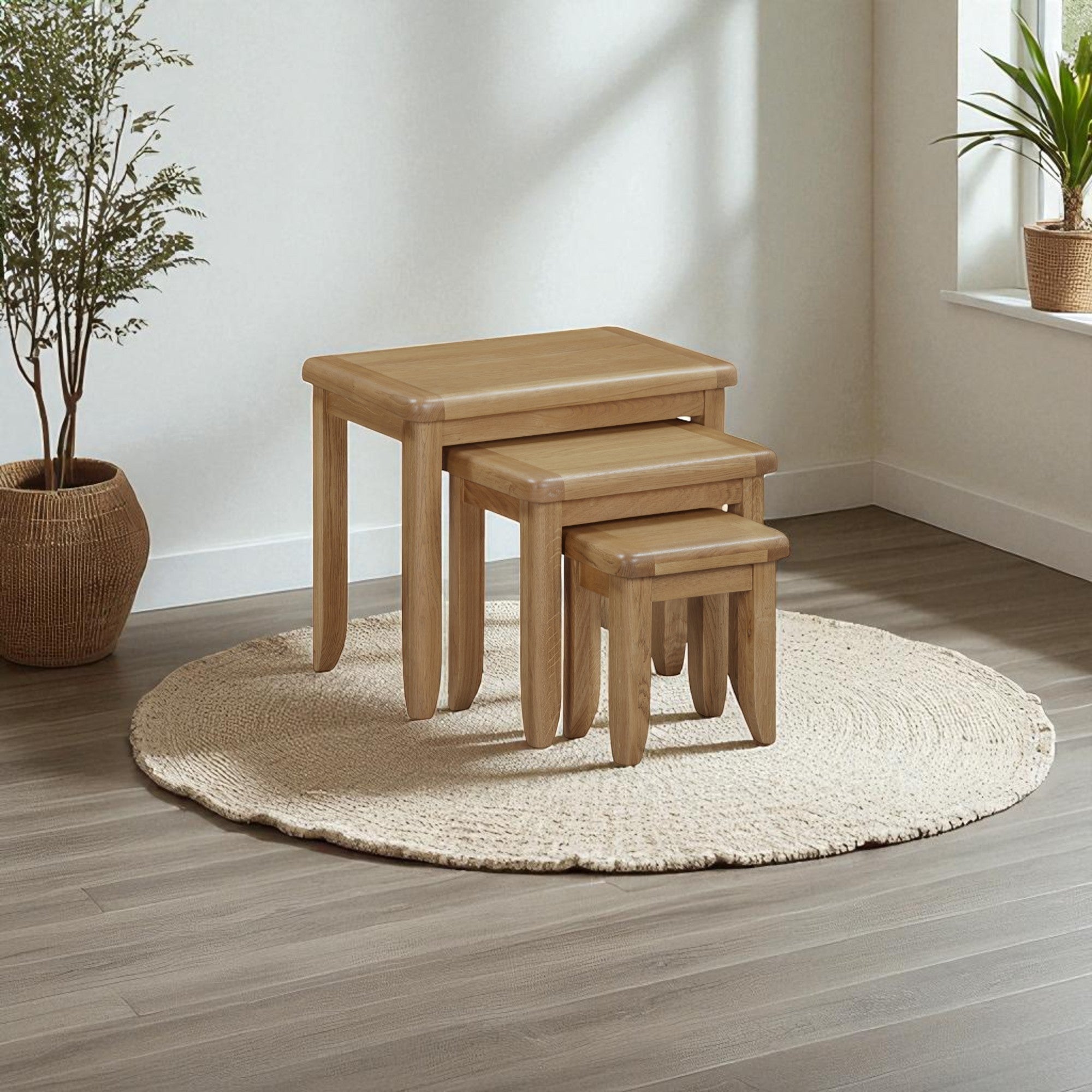 Hopwood Oak Nest of Tables