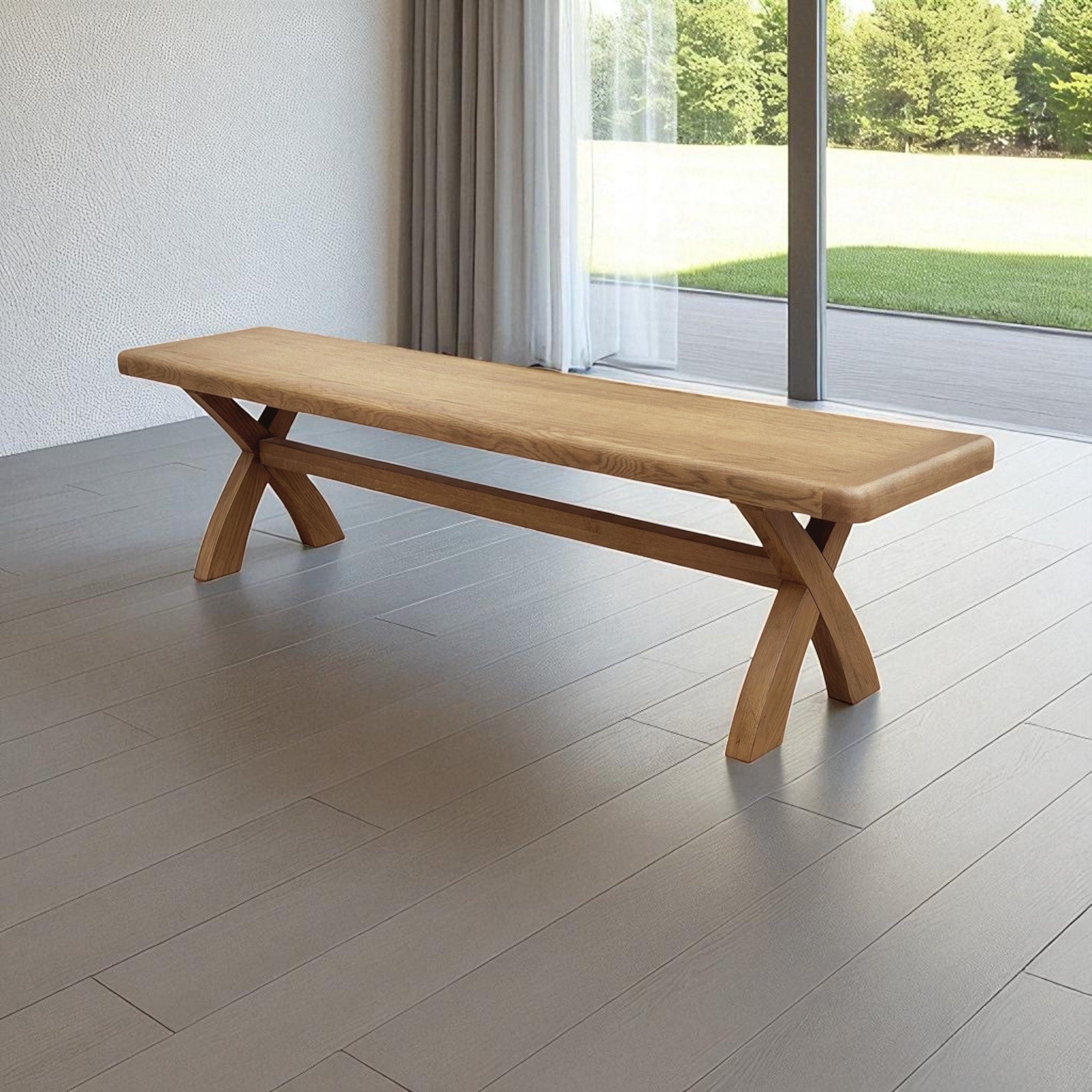 Hopwood Oak Bench 200cm