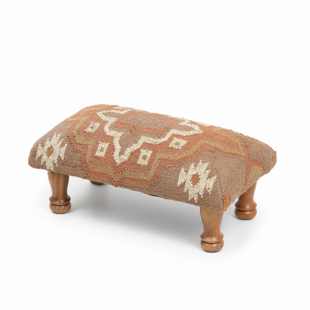 Kilim Rectangle Foot Stool