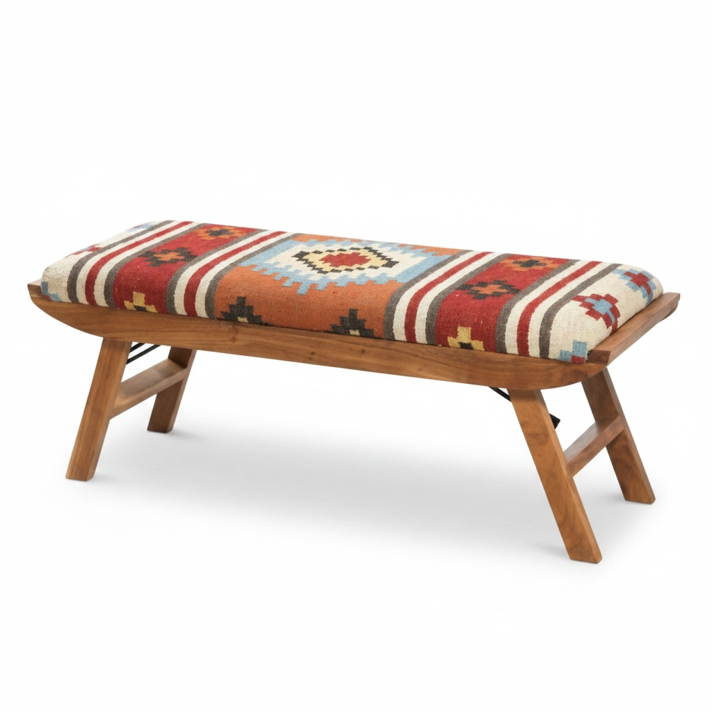 Kilim Folding Bench