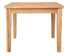 Melbourne Natural Oak Square Dining Table on a white background. Available from A Quirky Corner Banbury.