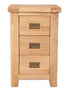 Melbourne Natural Oak 3 Drawer Bedside Cabinet