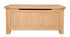 Melbourne Natural Oak storage bench / blanket box on a white background - available from A Quirky Corner Banbury