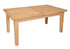 Melbourne Natural Oak Extending Dining Table on a white background. Available from A Quirky Corner Banbury