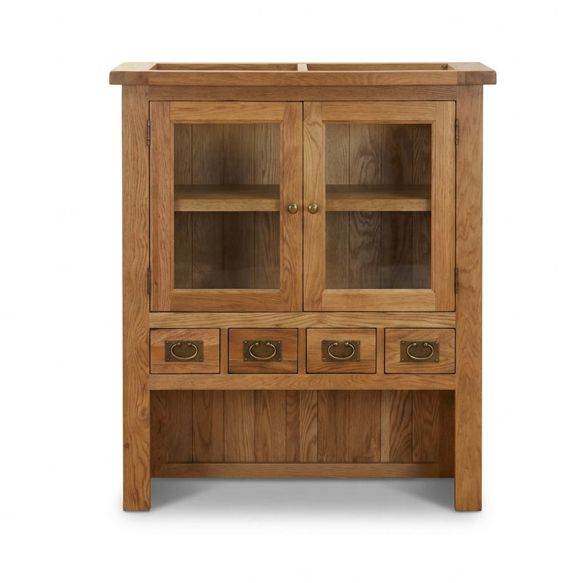Vancouver Oak 4-Drawer 2-Door Hutch