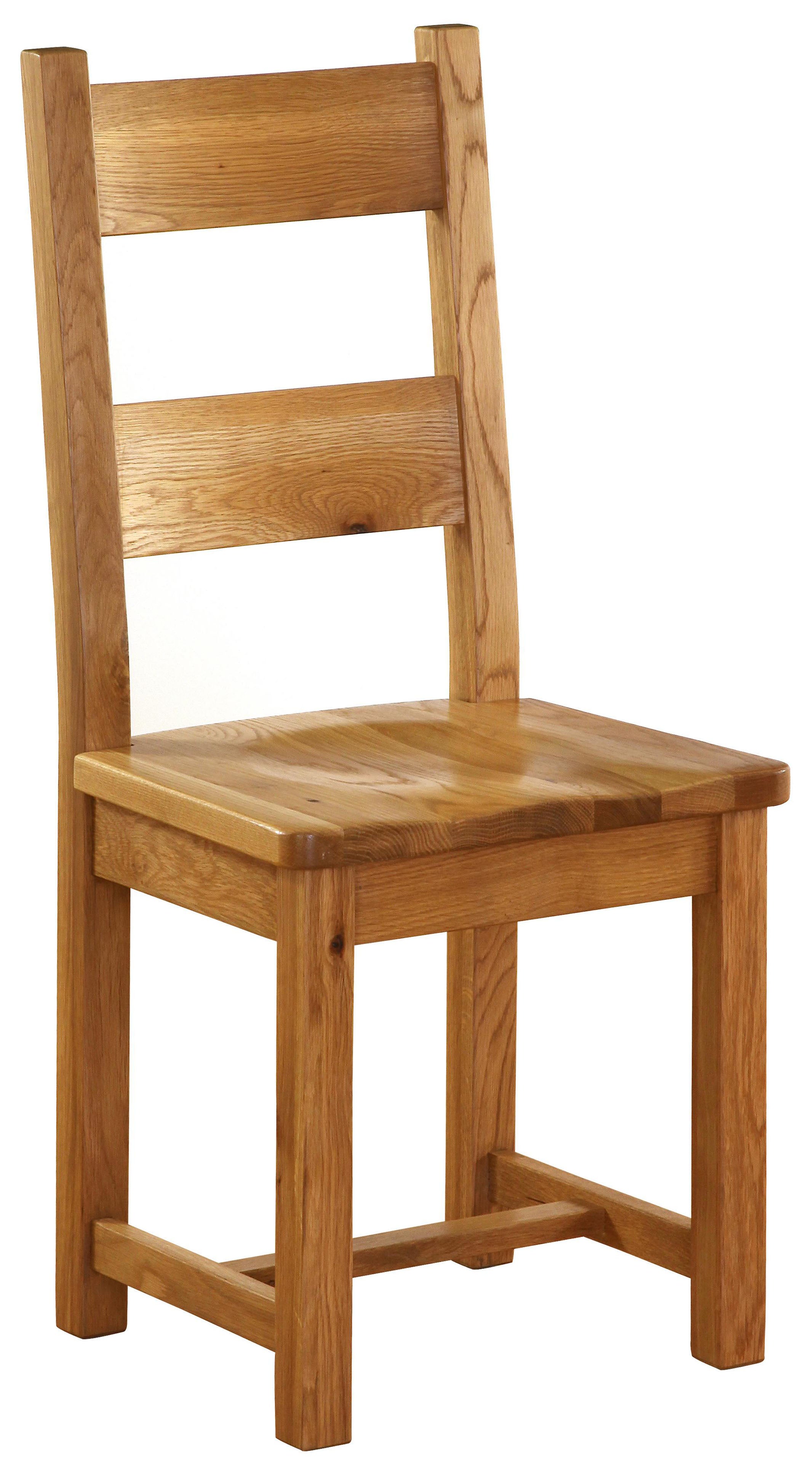 Horizontal Slat Dining Chair with Timber Seat