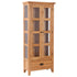 Vancouver Oak 1-Drawer 2-Door Glazed Display Cabinet