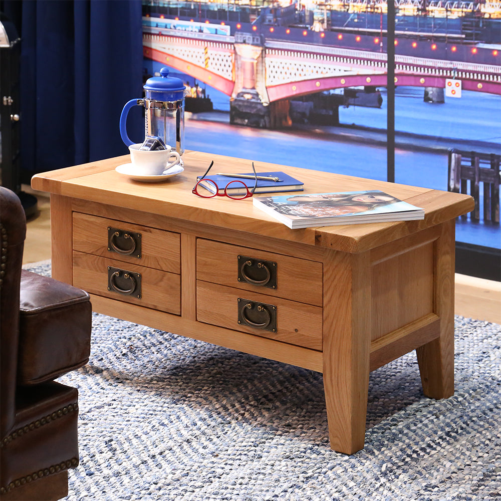 Vancouver Oak 2-Drawer Coffee Table