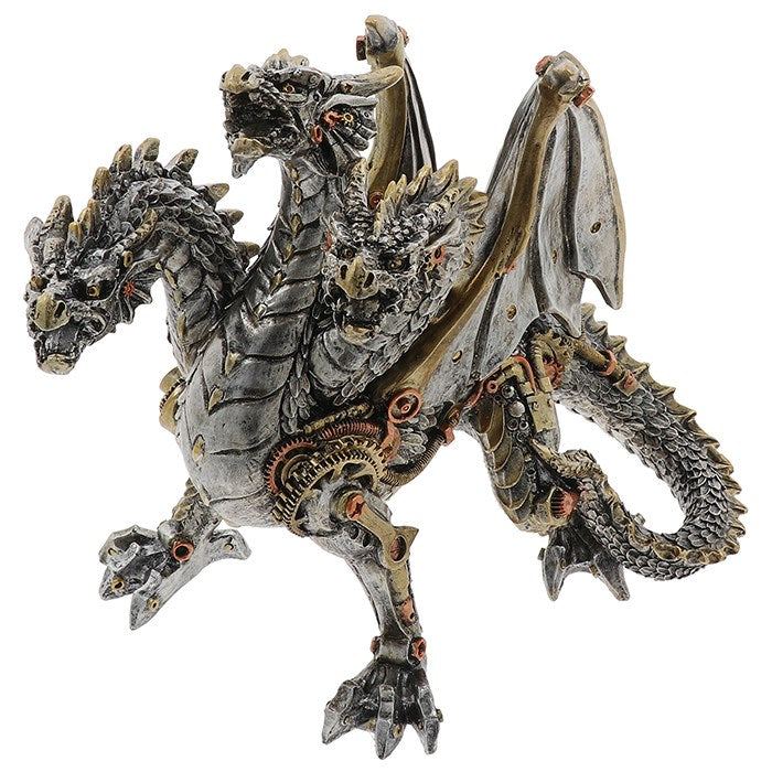 Steampunk Dragon on white background. Available from A Quirky Corner Banbury