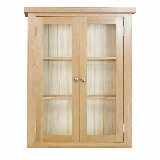 Woodstock Oak 3ft Glazed Dresser Top