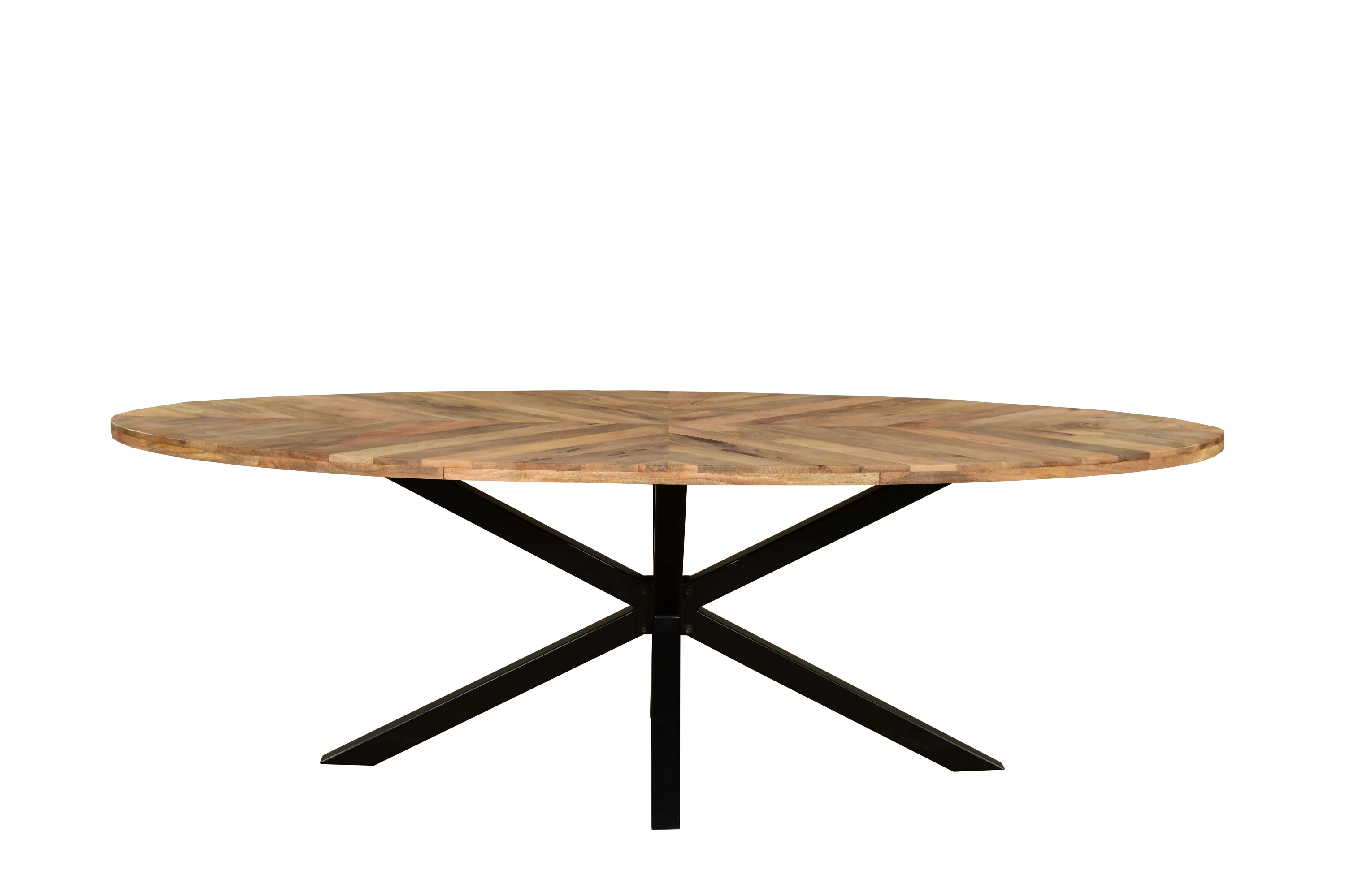 Kodi Mango Sunburst Large Oval Dining Table