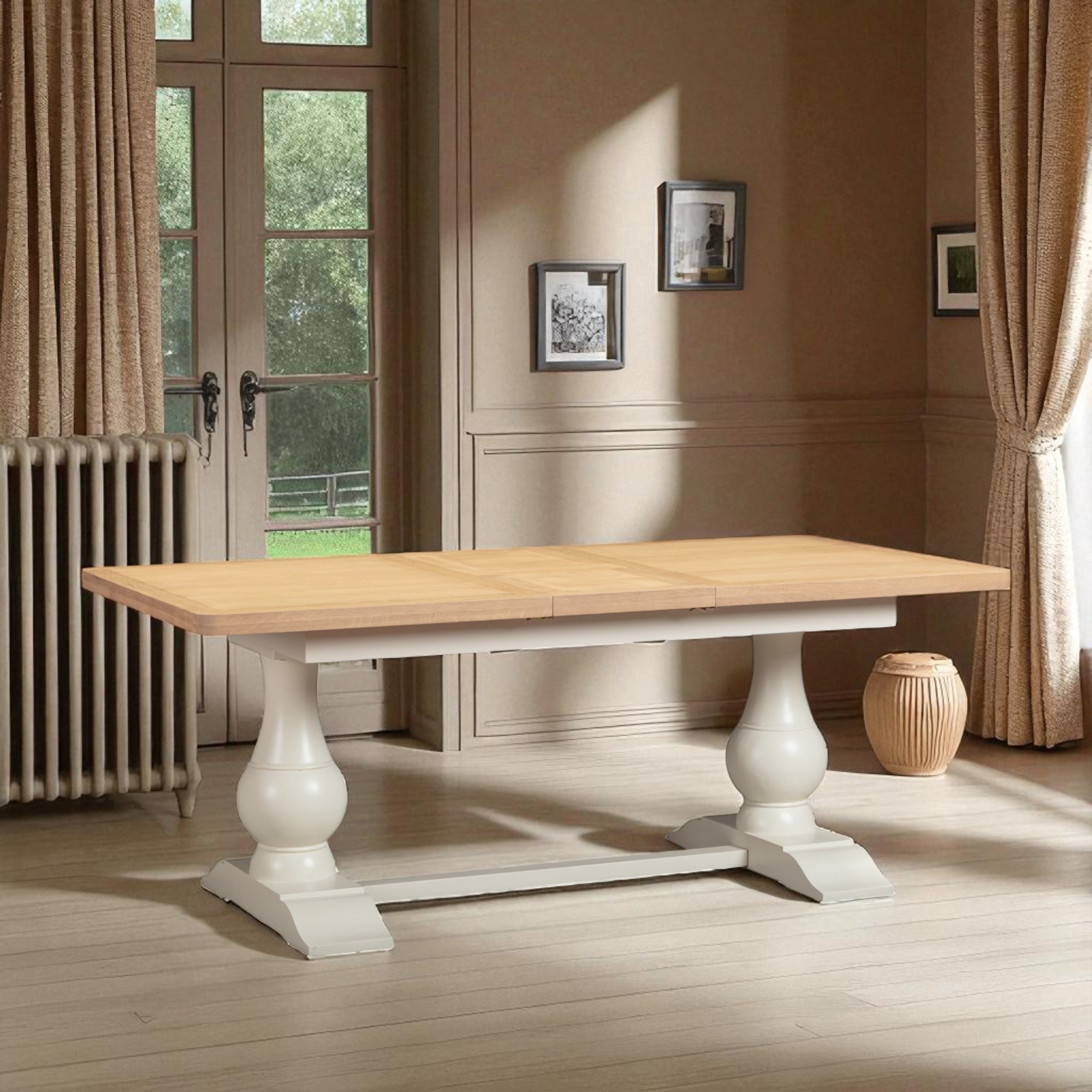 Windsor Painted 1.6m Extending Dining Table