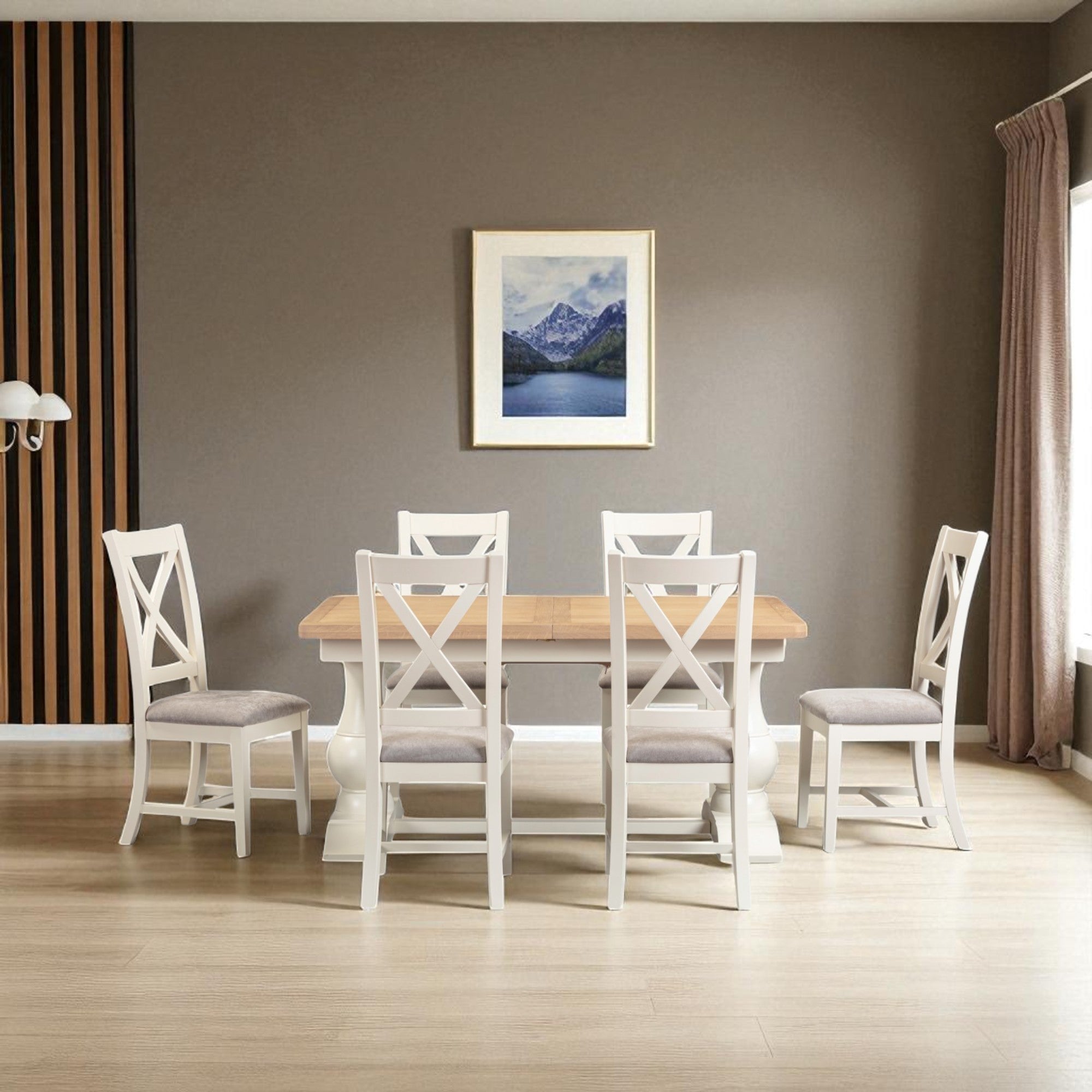 Windsor Painted 1.6m Extending Dining Table