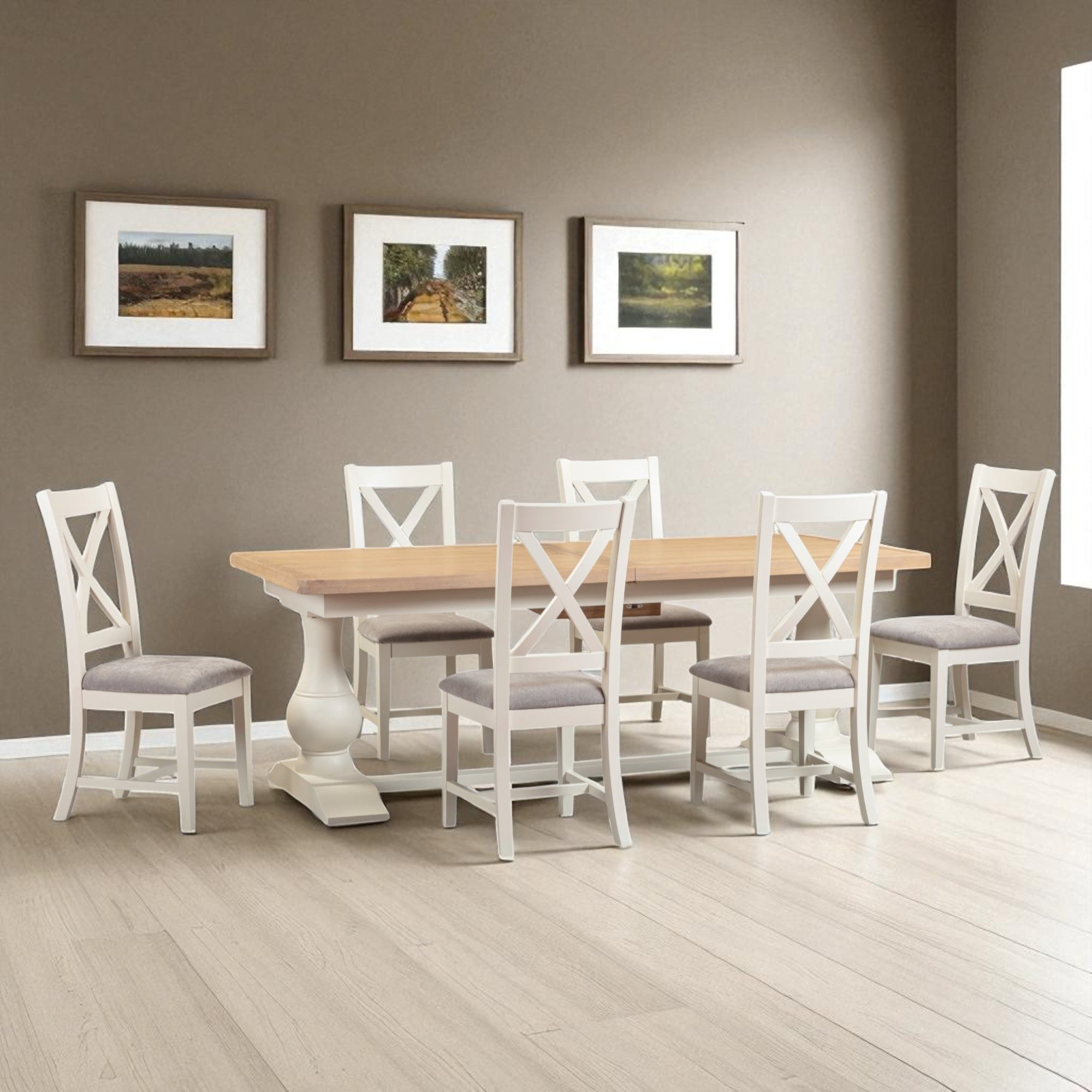 Windsor Painted 2.2m Extending Dining Table