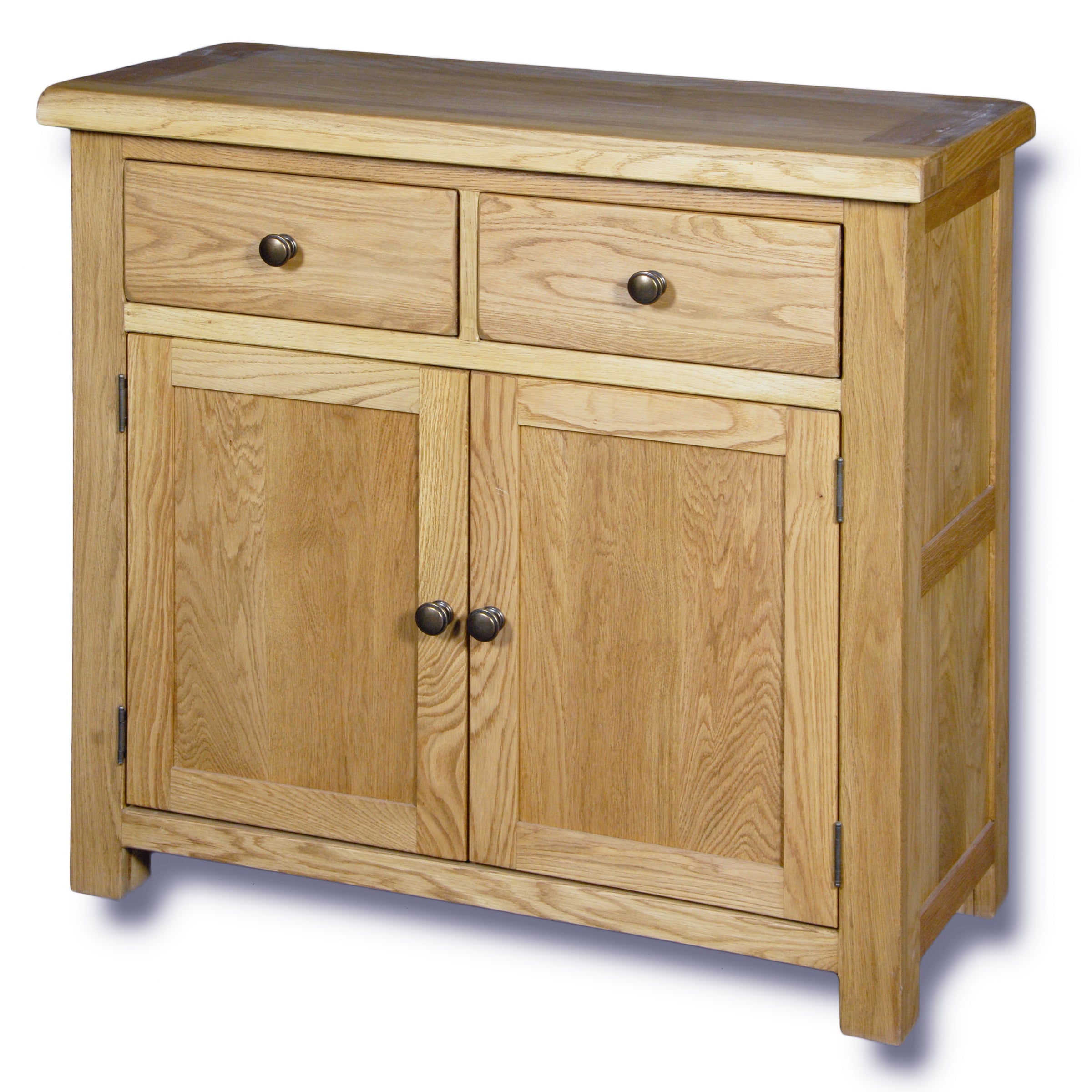 Manhattan Oak 2 Drawer 2 Door Dresser Base