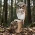 Wooden Owl on a Log