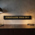 Custom Street-Style Foil Signs